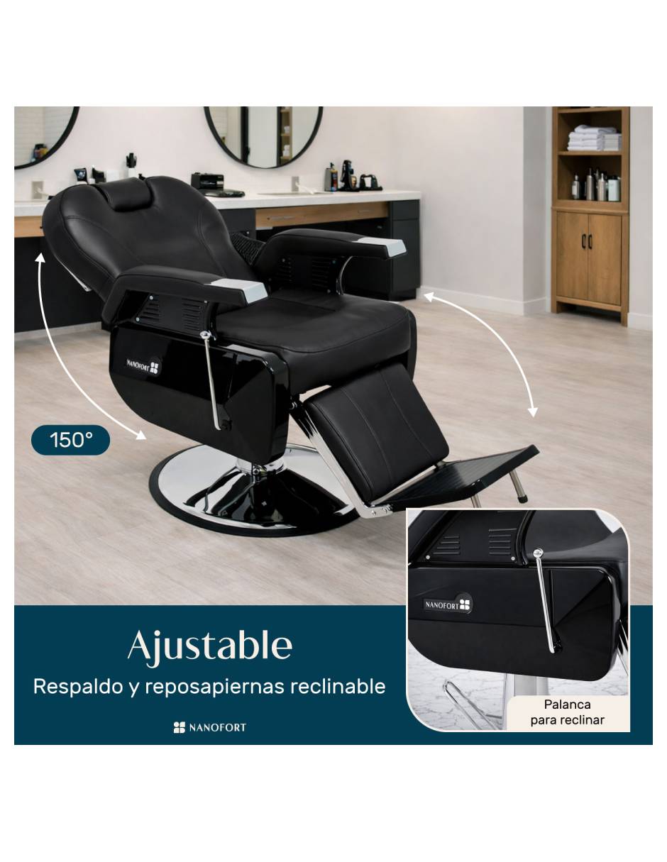 Sillón barbería hidráulico barbero estética 5