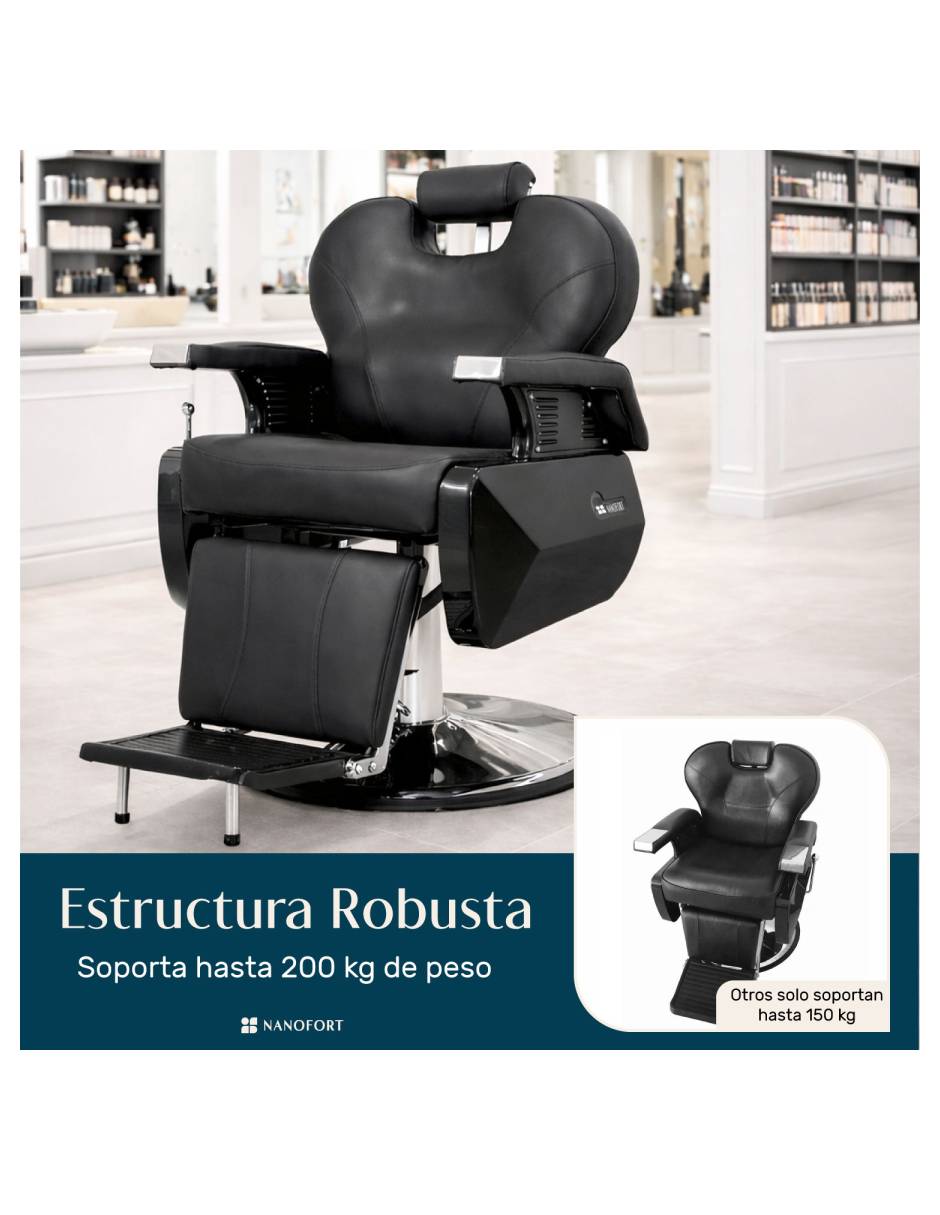 Sillón barbería hidráulico barbero estética 7