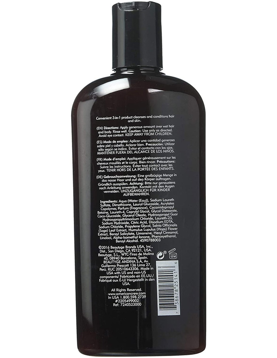 Shampoo energizante para cabello 3 In 1 Shampoo energizante para cabello 3 In 1