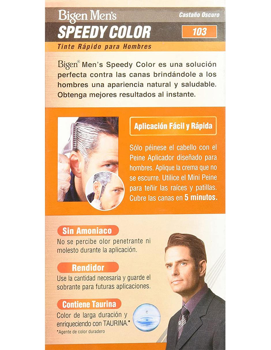 Tinte para cabello rápido para hombres Men's Speedy Color tono S.104 Castaño oscuro medio Tinte para cabello rápido para hombres Men's Speedy Color tono S.104 Castaño oscuro medio