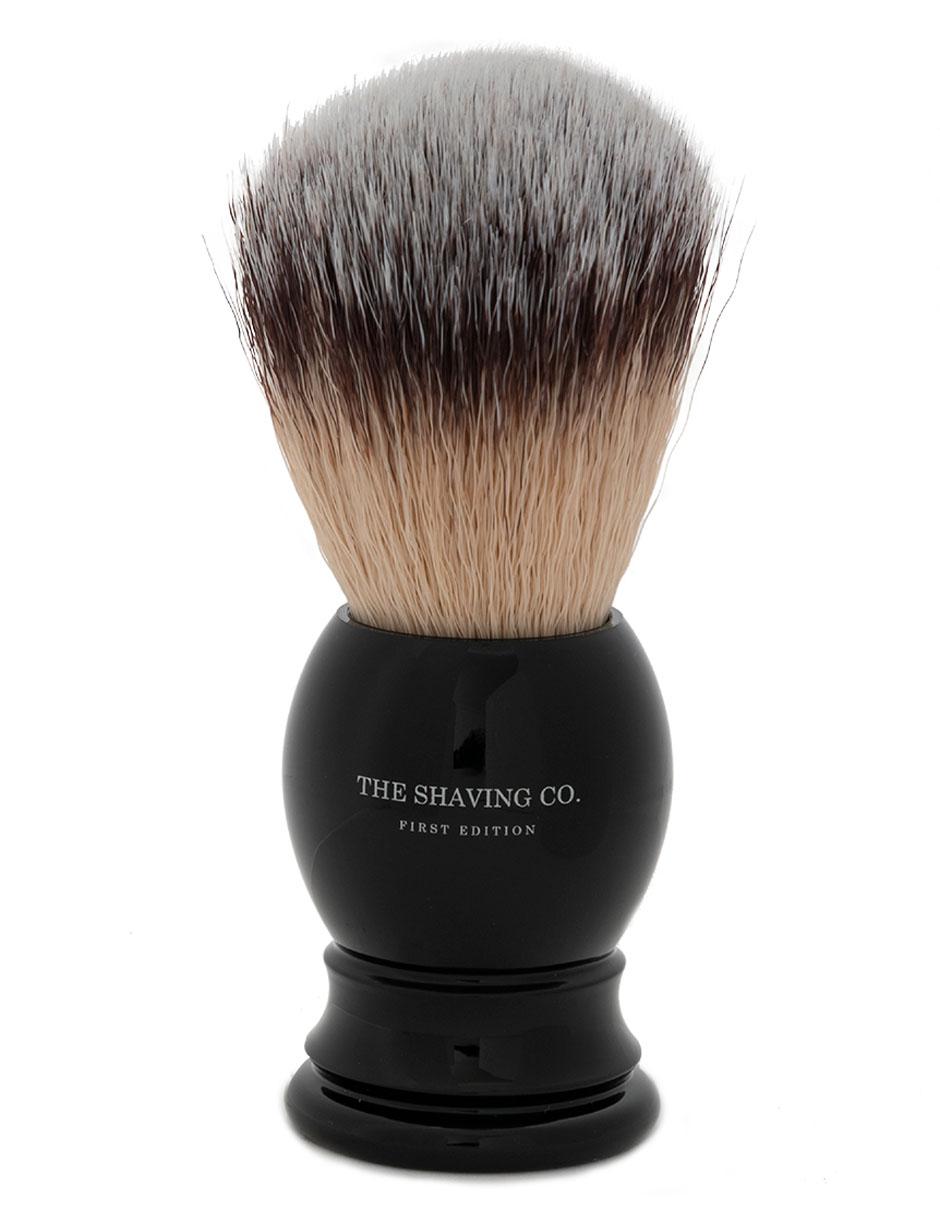 Brocha para afeitar The Shaving Co Black Brush & Stand