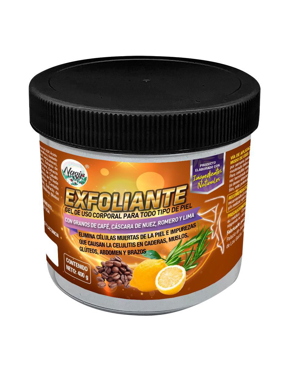 Gel corporal exfoliante Anti Celulitis Nagir Cosmética para todo tipo piel