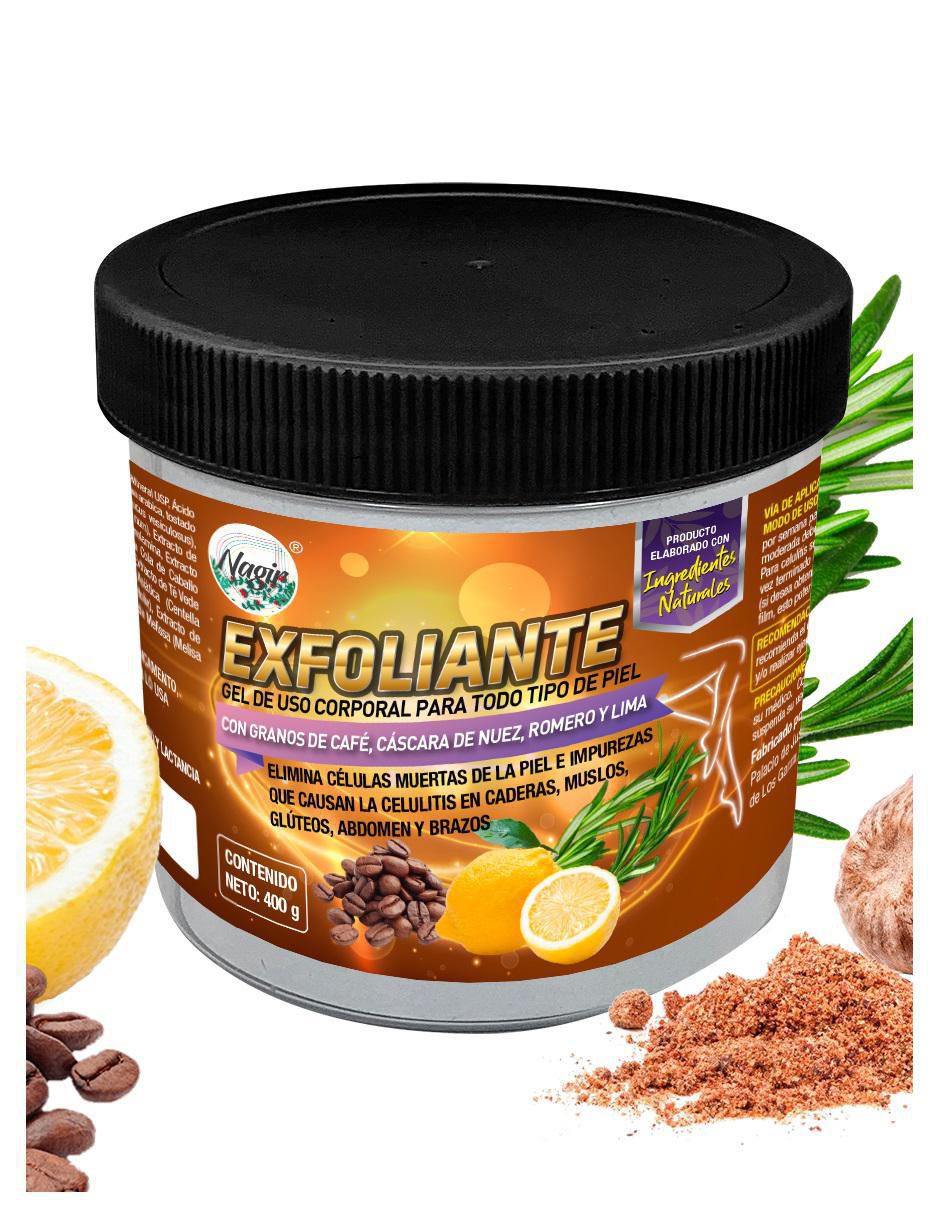 Gel corporal exfoliante Anti Celulitis Nagir Cosmética para todo tipo piel
