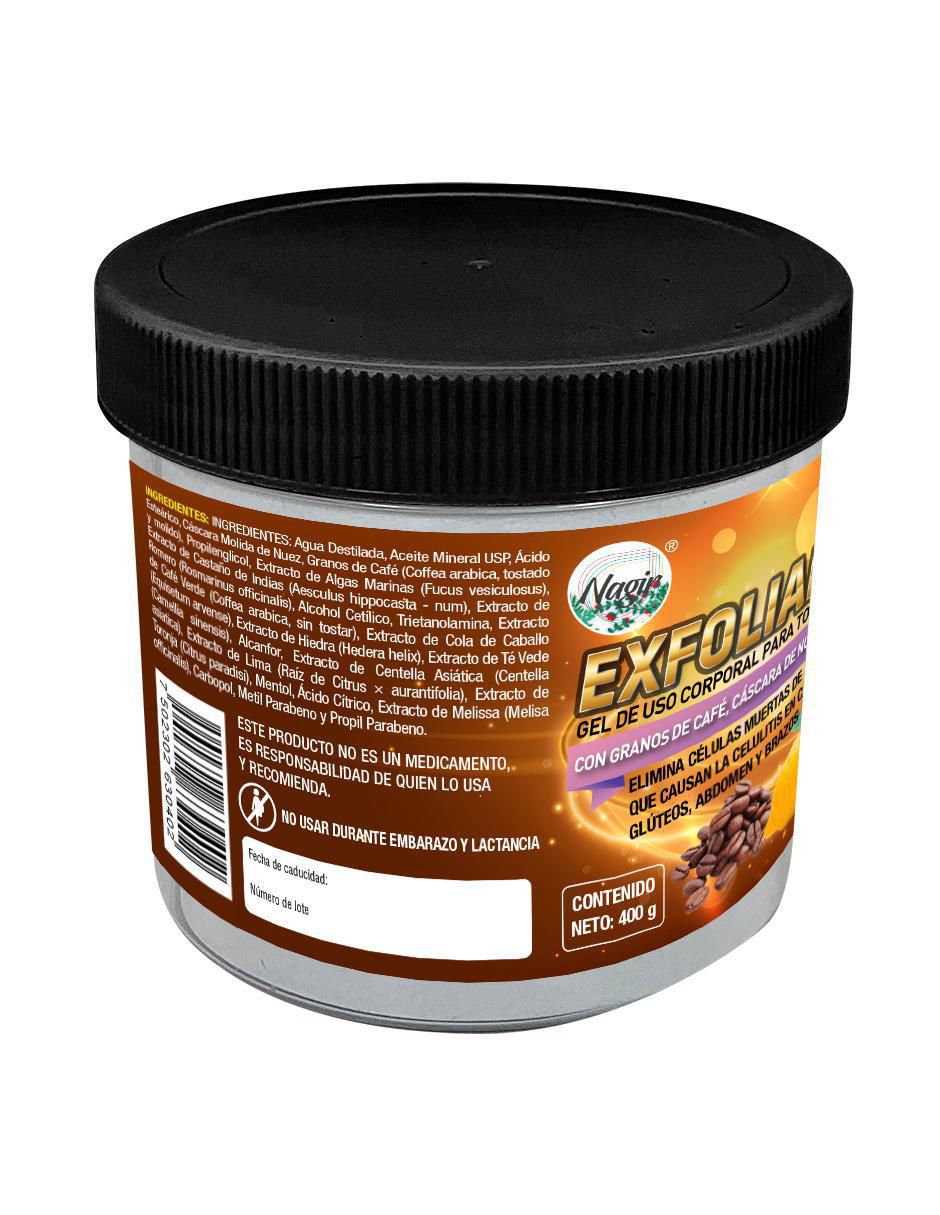 Gel corporal exfoliante Anti Celulitis para todo tipo piel Gel corporal exfoliante Anti Celulitis para todo tipo piel
