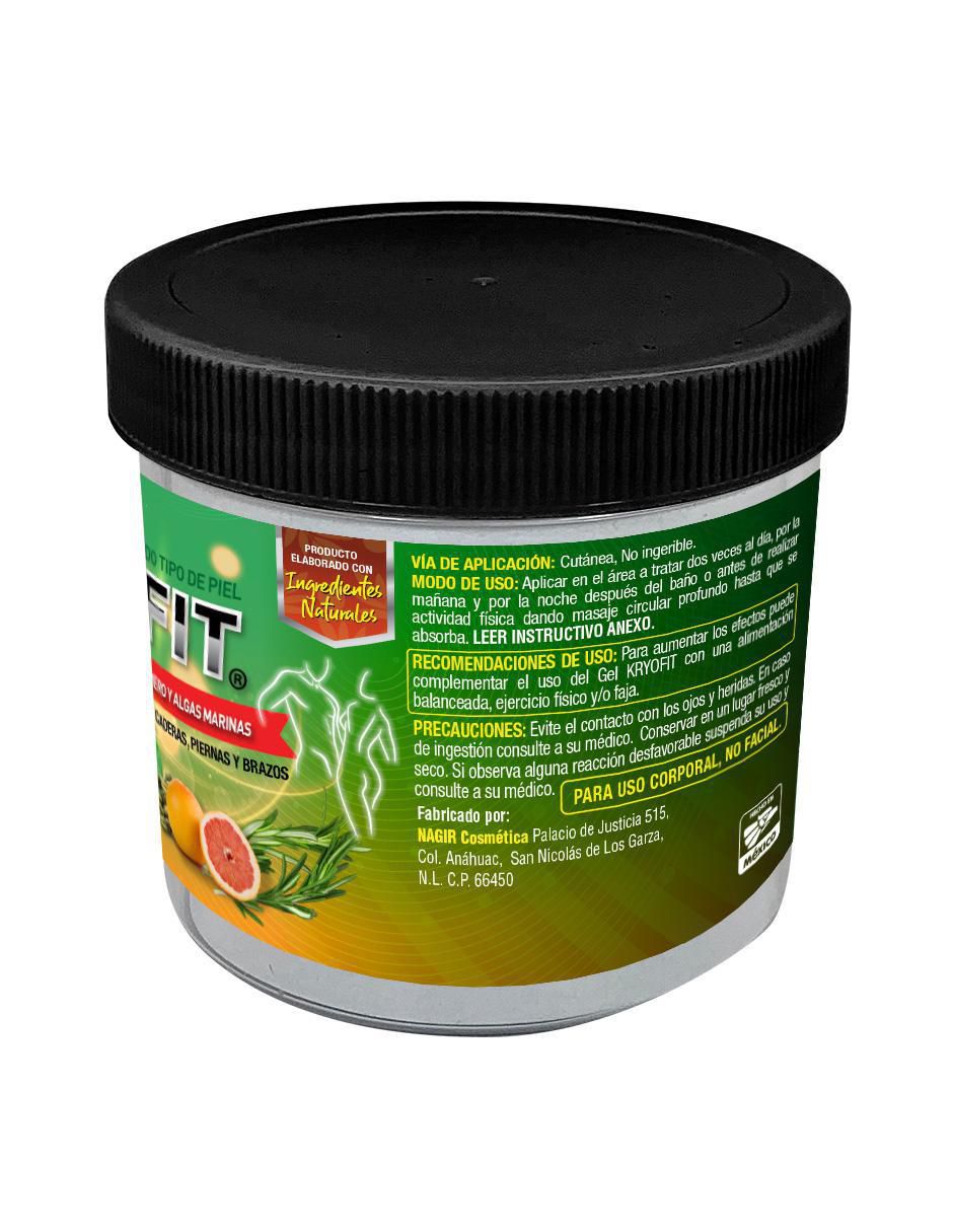 Gel corporal reductivo Kryofit para todo tipo piel