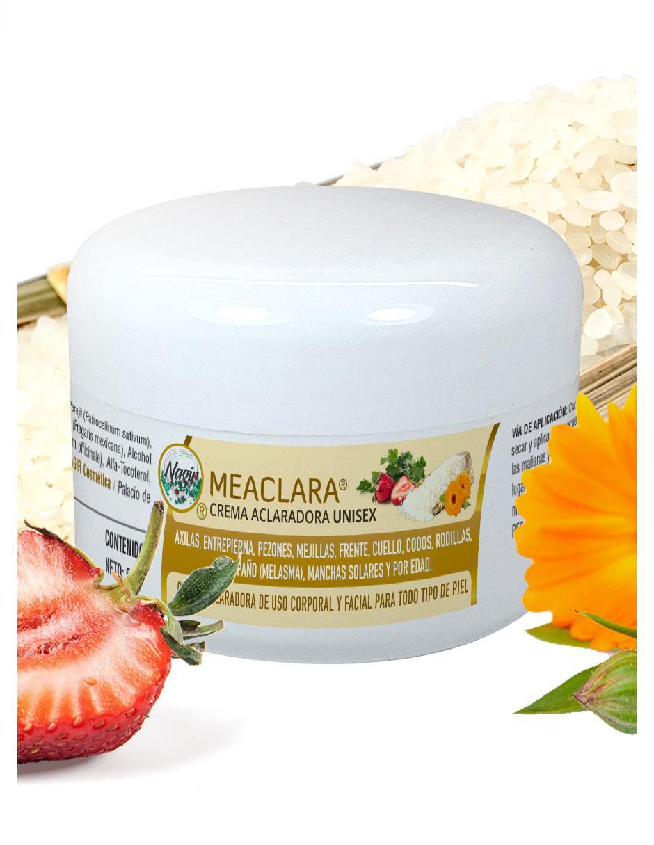 Crema para rostro y cuerpo recomendada para aclarar día y noche Meaclara todo tipo de piel 4
