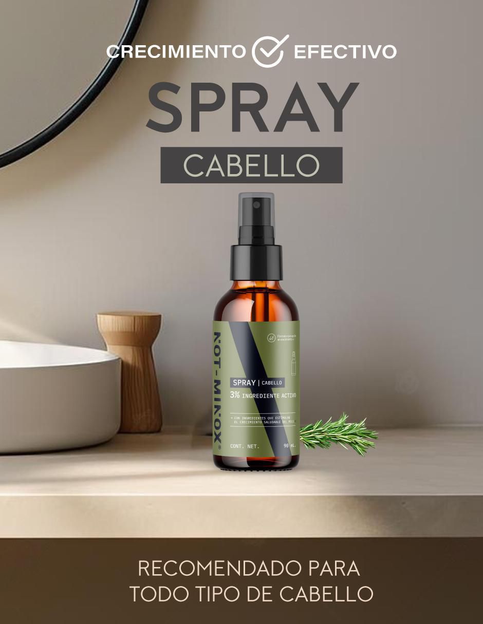 Spray para cabello todo tipo Crecimiento de Cabello masculino: Biotina + Vitamina E + Cola de Caballo + Romero 90 ml 2