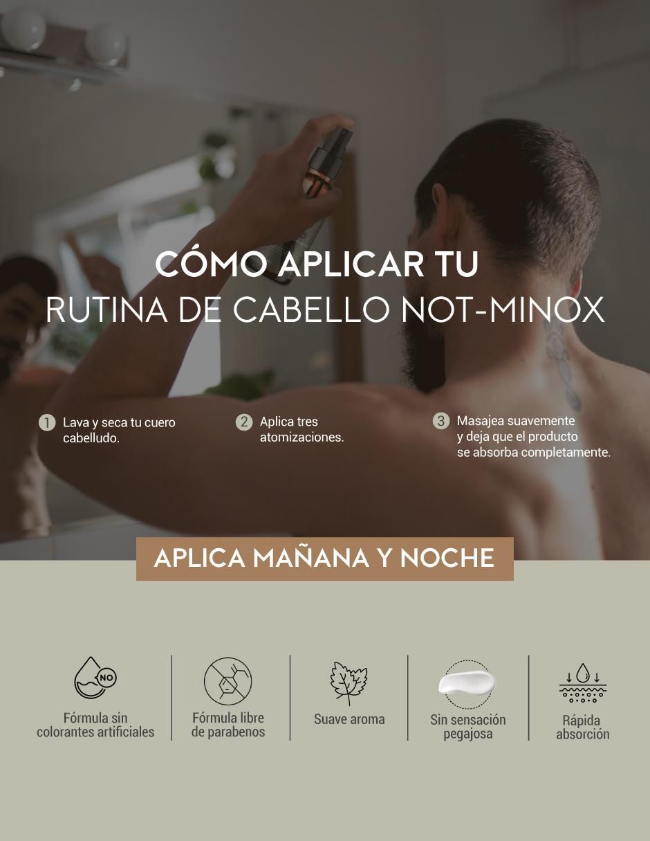 Spray para cabello todo tipo Crecimiento de Cabello masculino: Biotina + Vitamina E + Cola de Caballo + Romero 90 ml