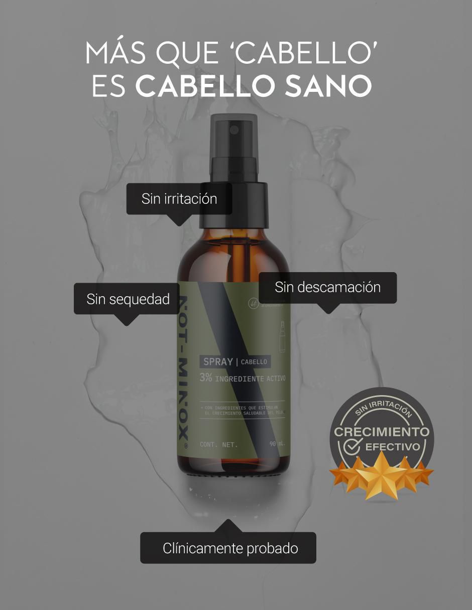 Spray para cabello todo tipo Crecimiento de Cabello masculino: Biotina + Vitamina E + Cola de Caballo + Romero 90 ml 6