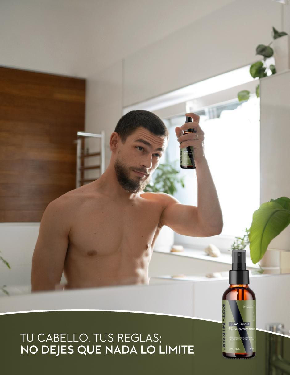 Spray para cabello todo tipo Crecimiento de Cabello masculino: Biotina + Vitamina E + Cola de Caballo + Romero 90 ml 7