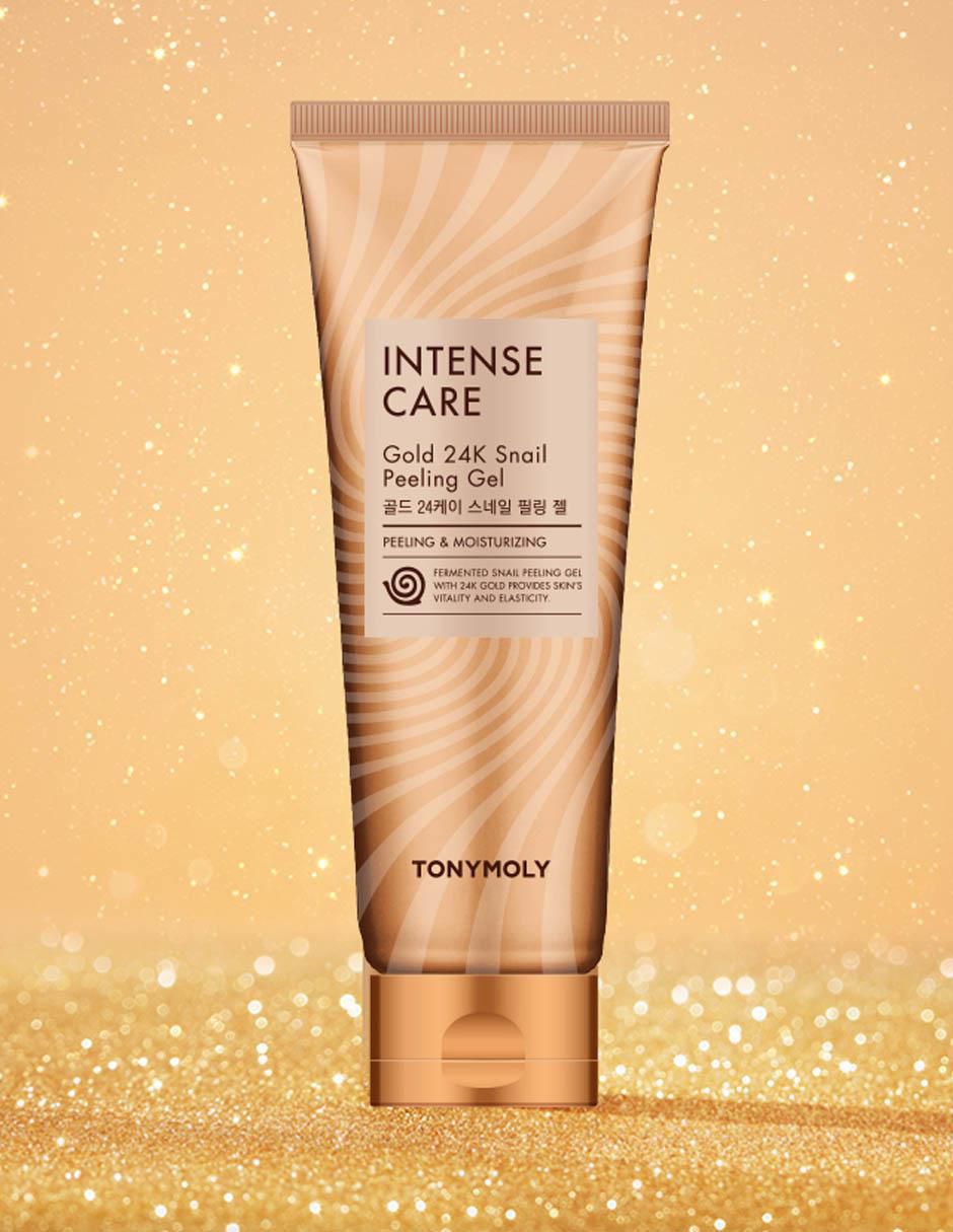 Exfoliante facial Gel Intense Care Gold 24K antiedad y antimanchas Tony Moly Care Gold 24 K para piel todo tipo piel
