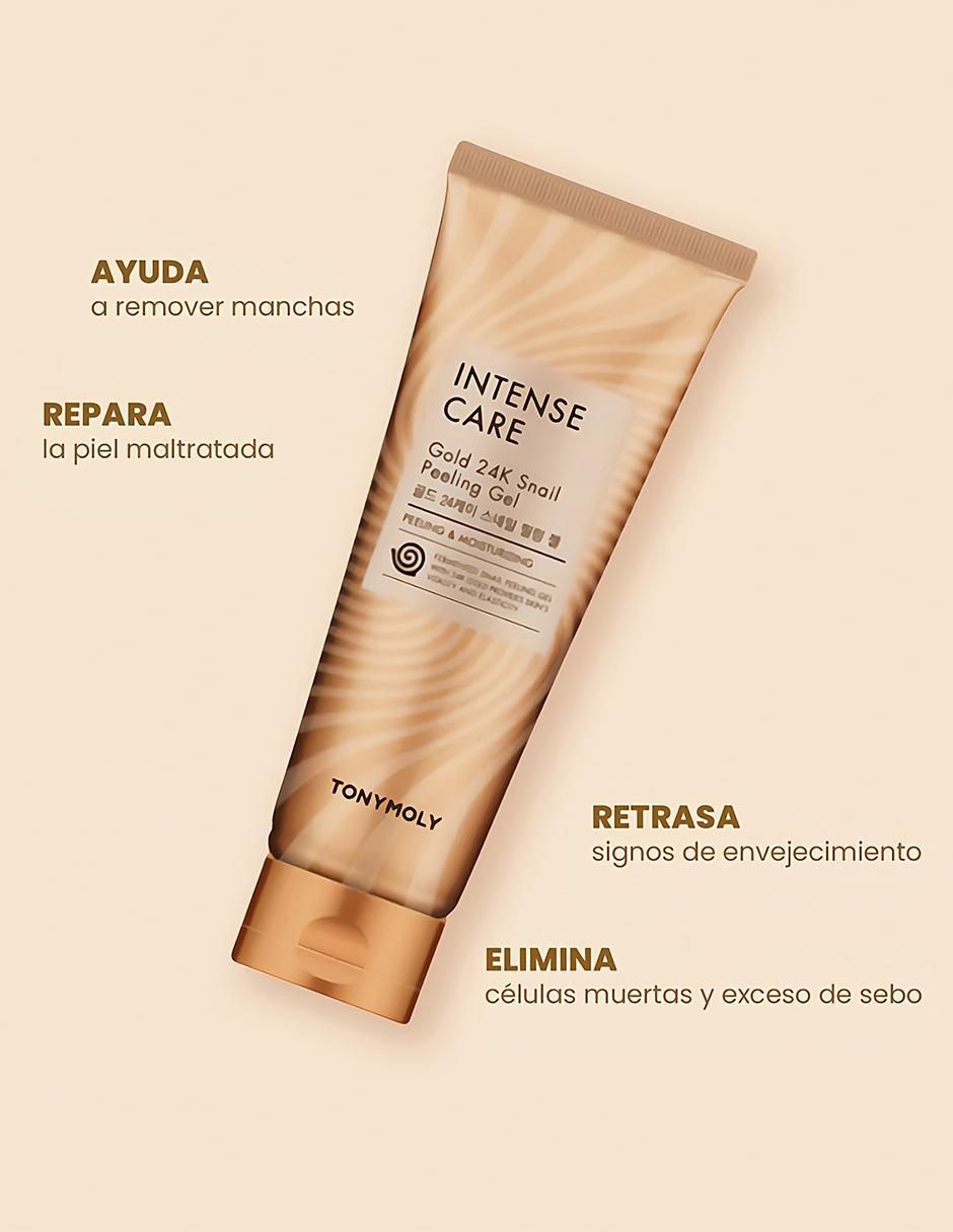 Exfoliante facial Gel Intense Care Gold 24K antiedad y antimanchas Care Gold 24 K para piel todo tipo piel