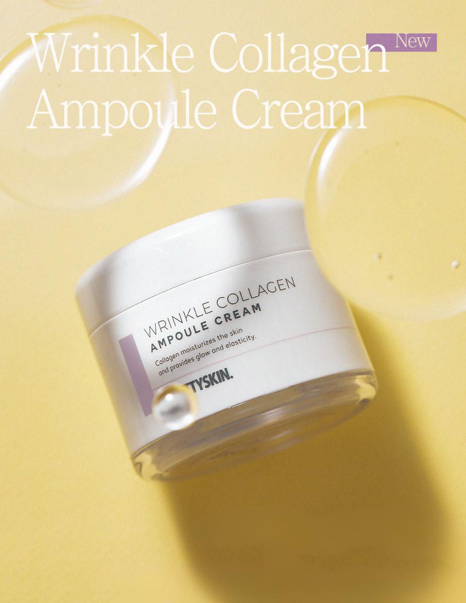 Crema facial recomendada para prevenir signos de la edad día y noche Wrinkle Collagen Ampoule Cream todo tipo piel 2