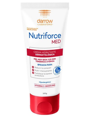 Crema para rostro y cuerpo recomendada para hidratar día y noche Nutriforce Med para piel seca y sensible 1
