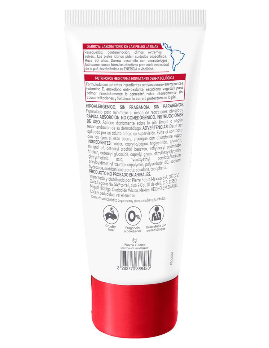 Crema para rostro y cuerpo recomendada para hidratar día y noche Nutriforce Med para piel seca y sensible Crema para rostro y cuerpo recomendada para hidratar día y noche Nutriforce Med para piel seca y sensible