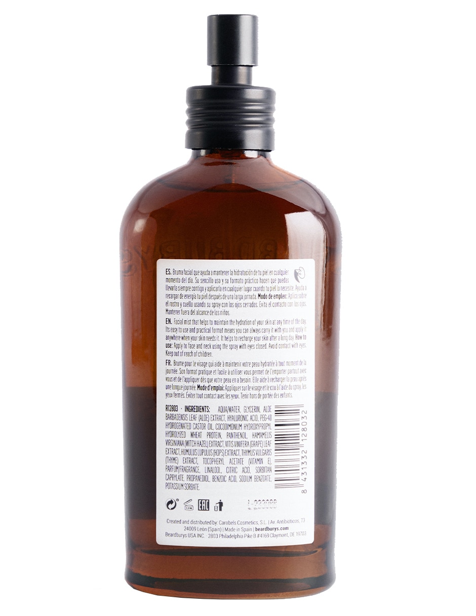 Tónico refrescante Essentials Hydra Ref Facial Mist Beardburys