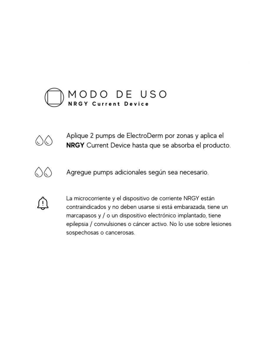 Kit tratamiento facial reparador Nrgy Current Device Kit tratamiento facial reparador Nrgy Current Device