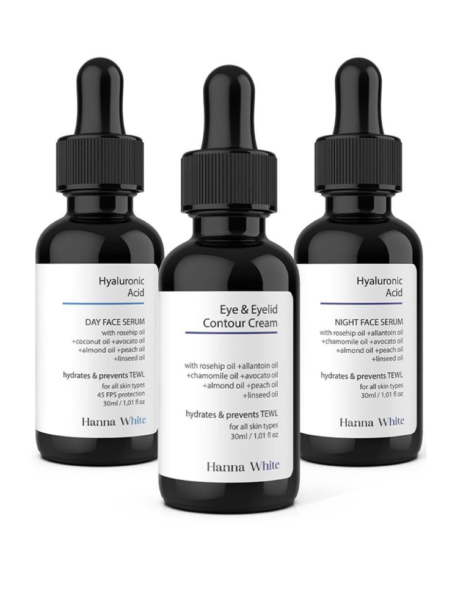 Kit de sérum para contorno de ojos Antiage Premium de Acido Hialuronico & Ojos todo tipo piel