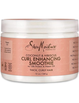 Crema para cabello rizado Smoothie Curl Enhancing Coconut & Hibiscus para suavizar Crema para cabello rizado Smoothie Curl Enhancing Coconut & Hibiscus para suavizar