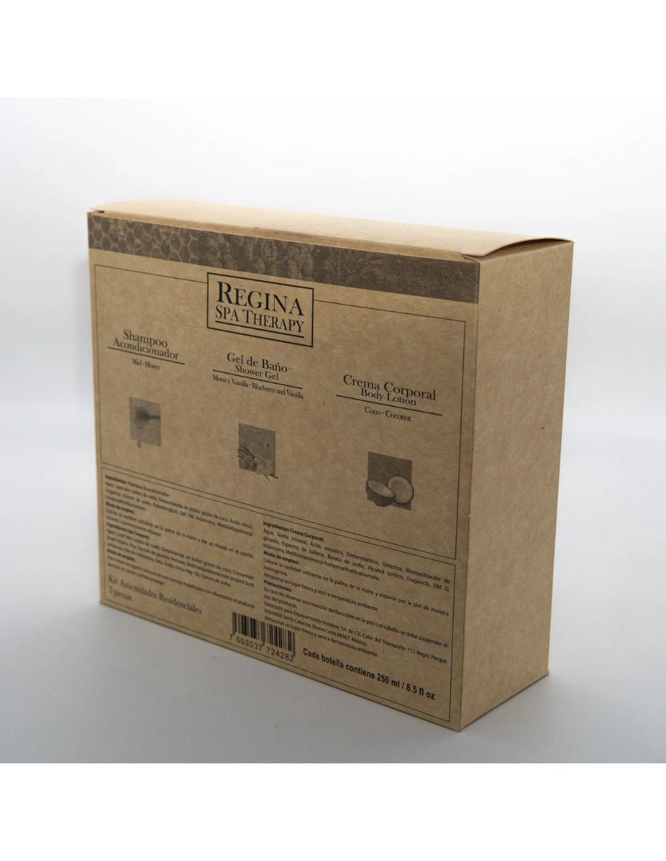 Kit de shampo y gel para cabello Equipamiento Hotelero Regina 250 ml