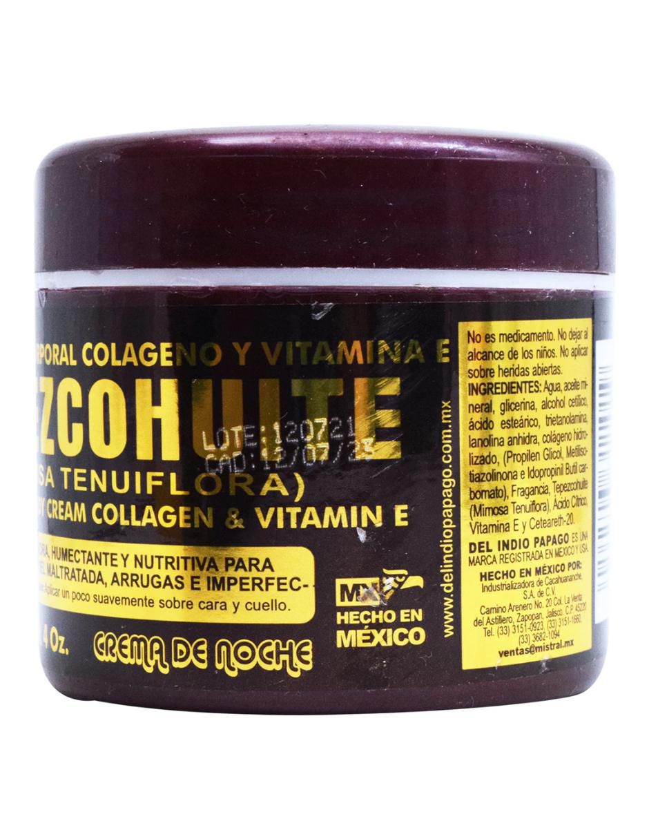 Crema para rostro y cuerpo recomendada para calmar y aliviar la piel día y noche Tepezcohuite para piel mixta