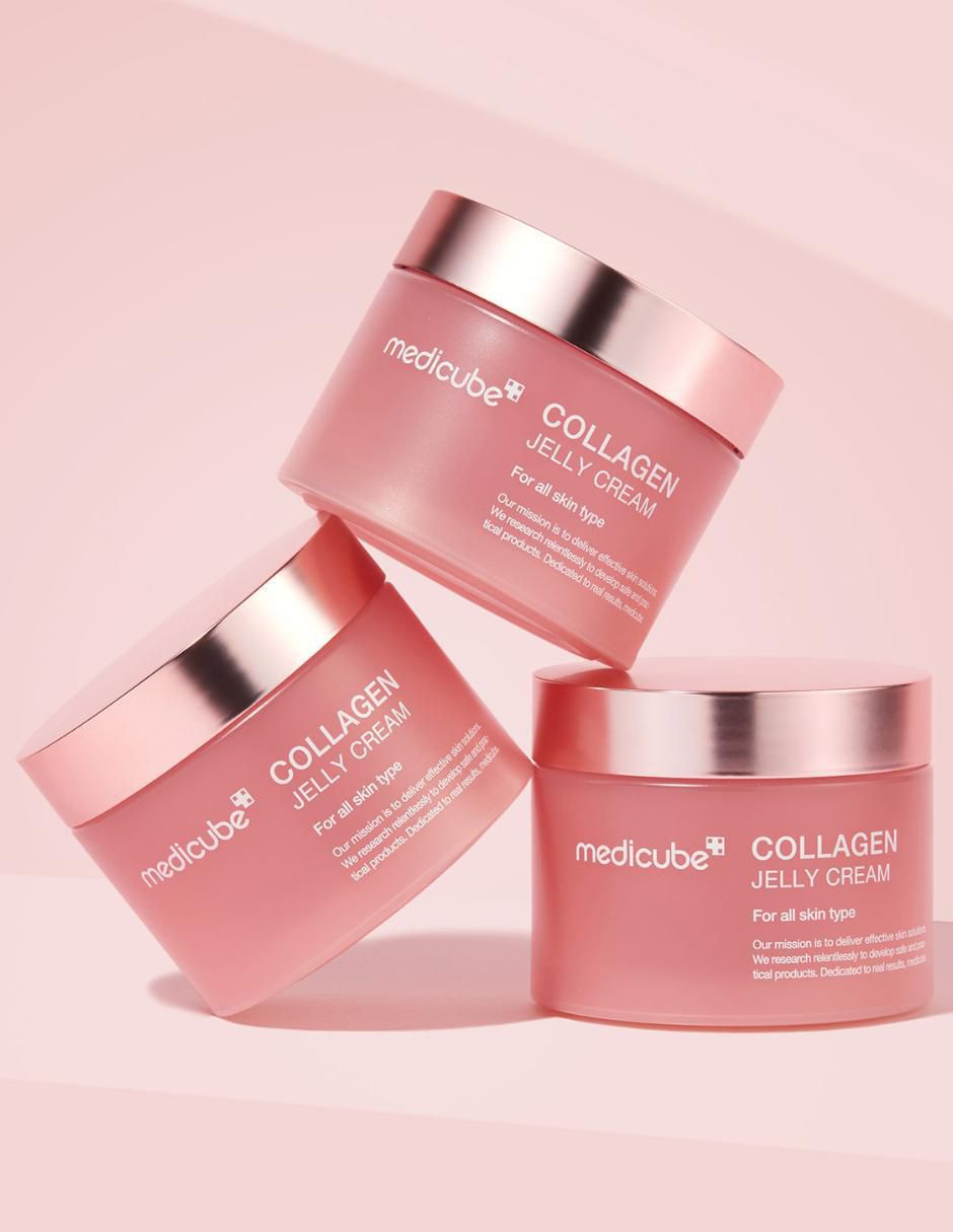 Crema facial recomendada para hidratar día y noche Collagen Jelly Cream todo tipo piel Crema facial recomendada para hidratar día y noche Collagen Jelly Cream todo tipo piel