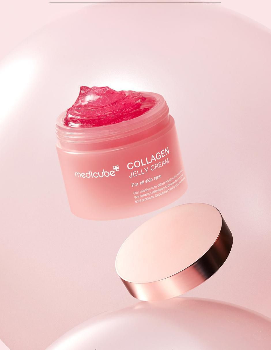 Crema facial recomendada para hidratar día y noche Collagen Jelly Cream todo tipo piel 7