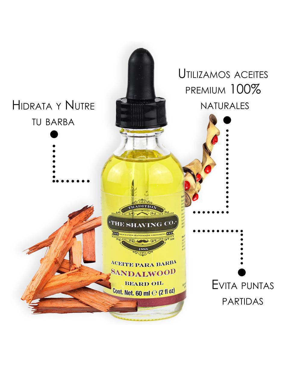 Tratamiento facial Aceite De Barba Sándalo Hidrata Humecta 60 Ml exfoliante 3
