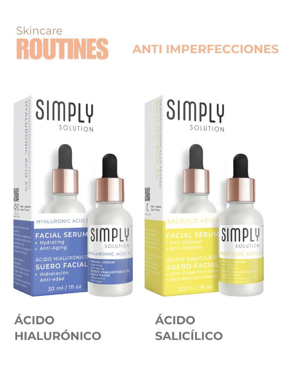 Set de sérum facial Set Acido Hialuronico 2% y Acido Salicilico 2% , 2 Piezas todo tipo piel 2