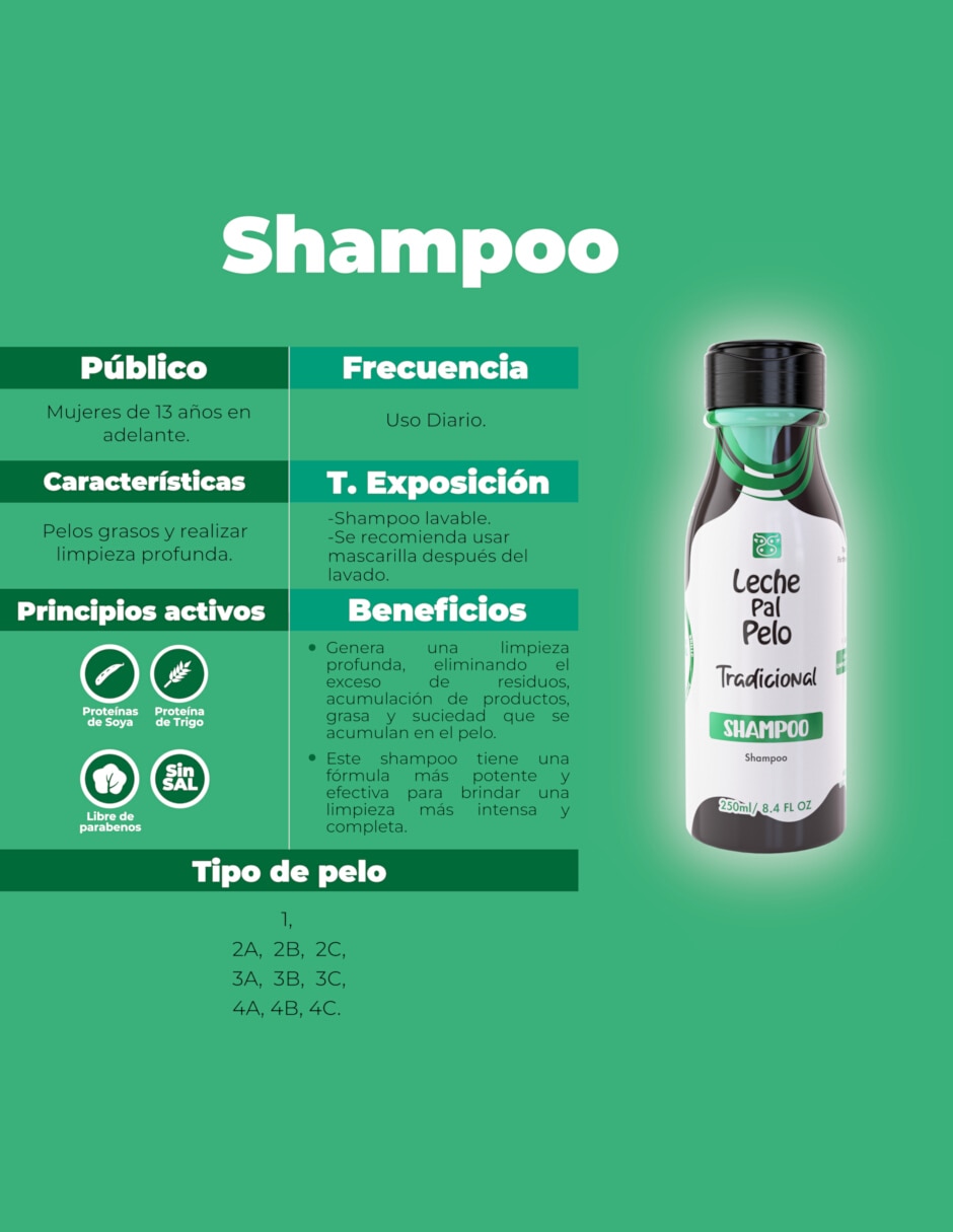 Shampoo para cabello graso Tradicional 250 ml 2