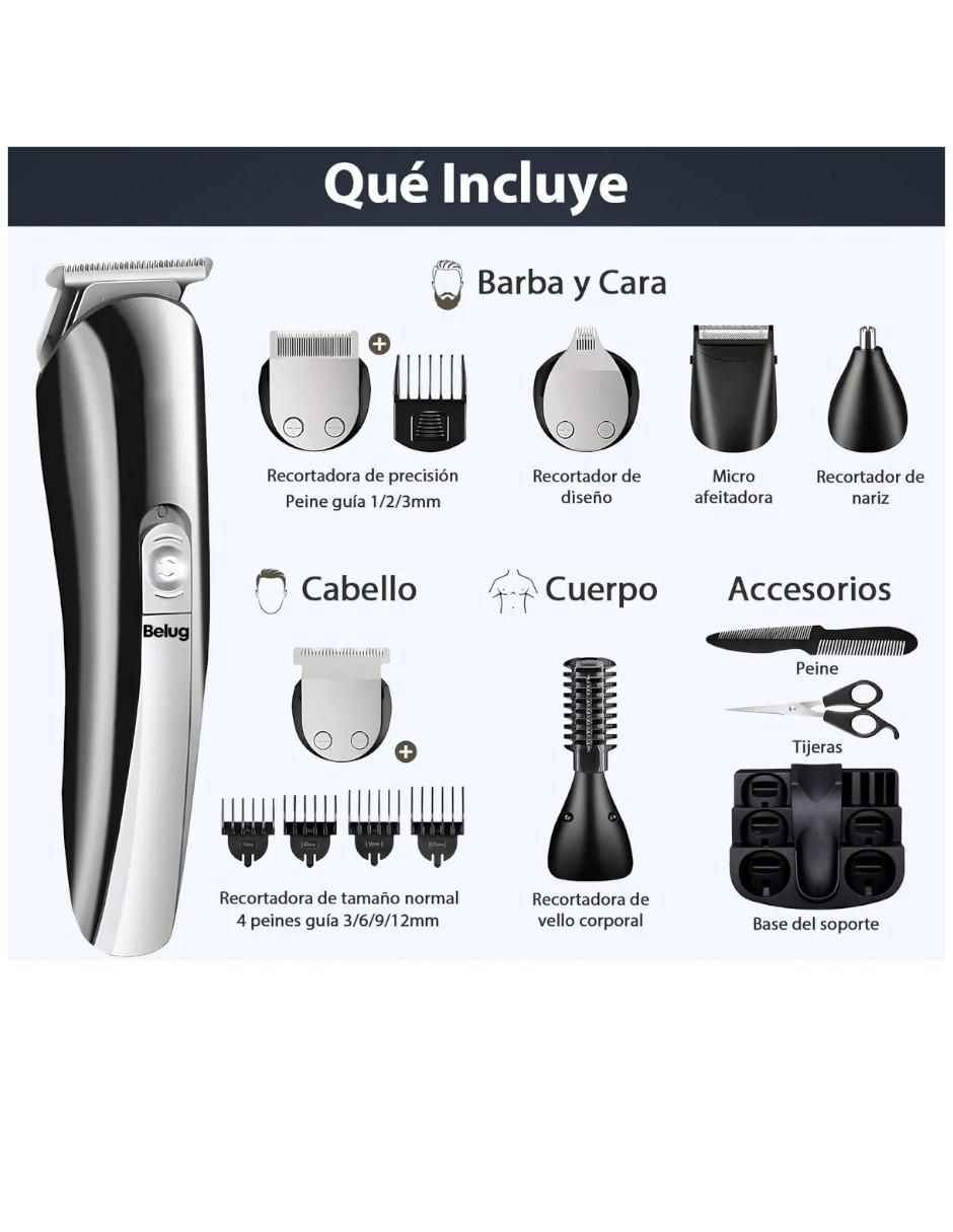 Recortadora para cabello, barba y cuerpo Belug