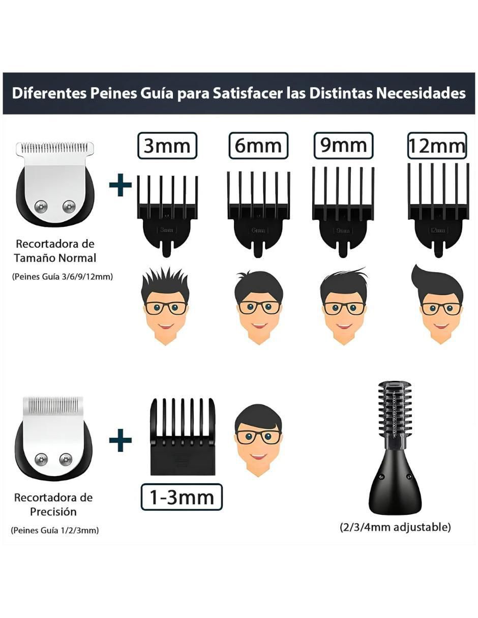 Recortadora para cabello, barba y cuerpo Belug