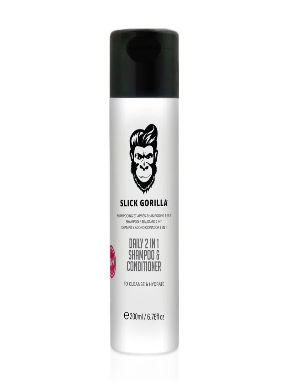 Shampoo con acondicionador para cabello 2 en 1 Slick Gorilla Hair Care 200 ml