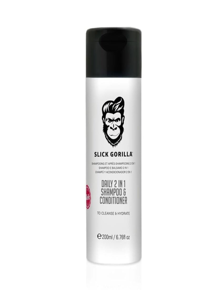 Shampoo con acondicionador para cabello 2 en 1 Slick Gorilla Hair Care 200 ml