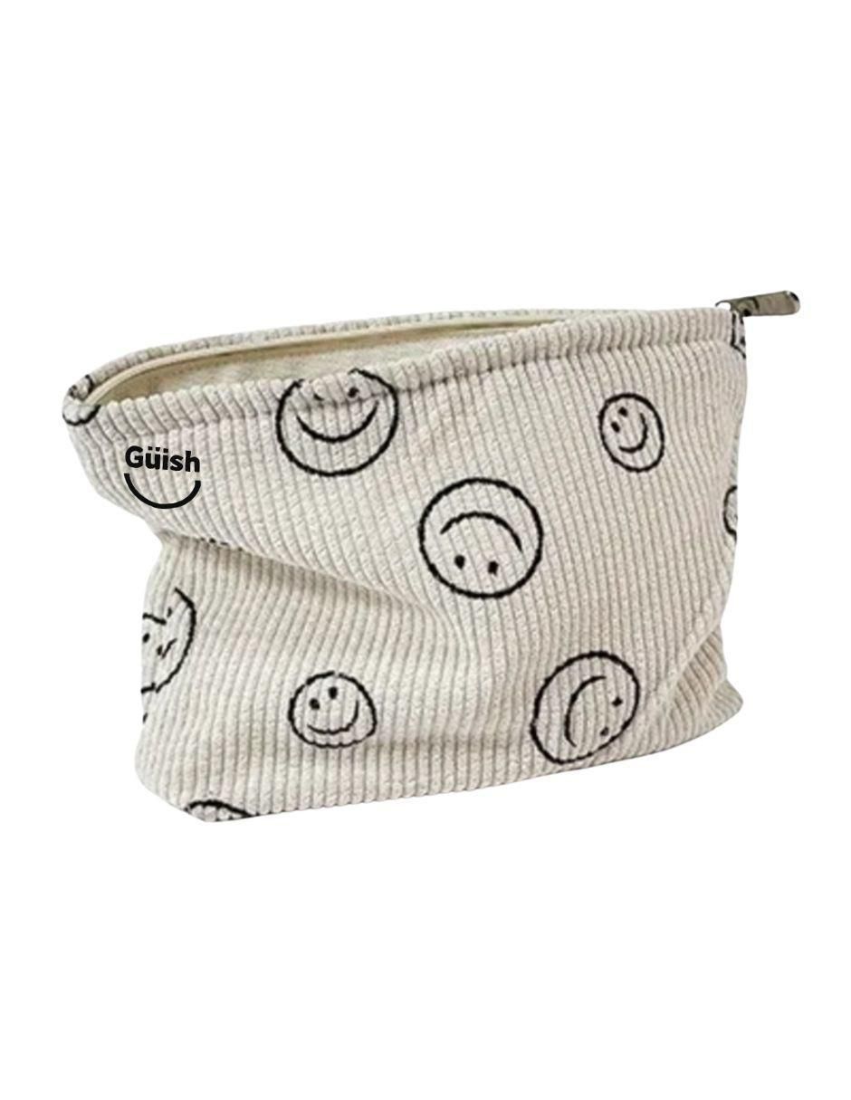 Cosmetiquera multiusos Emoji de pana unisex