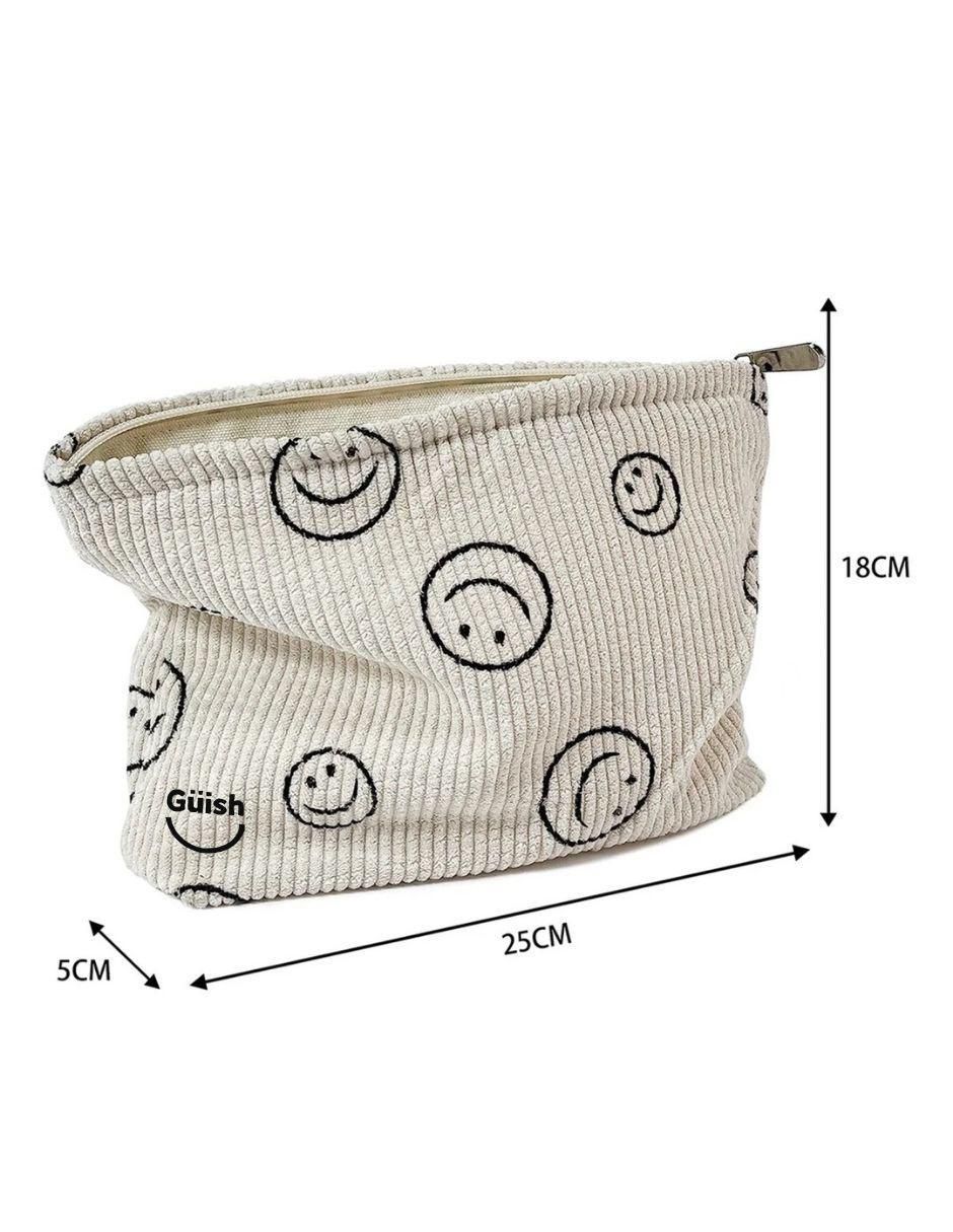 Cosmetiquera multiusos Emoji de pana unisex 3