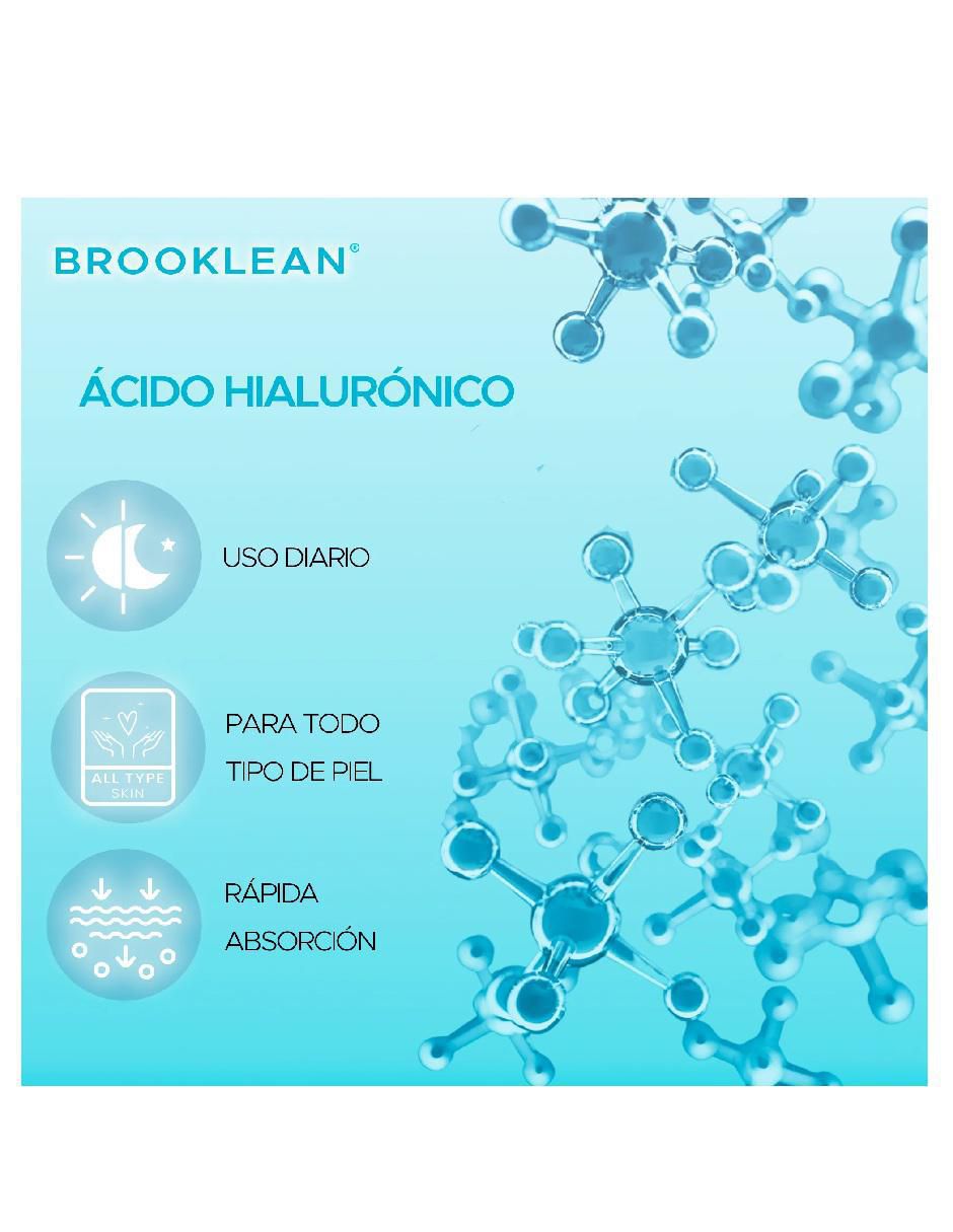 Set de sérum facial con acido hialurónico Brooklean todo tipo de piel