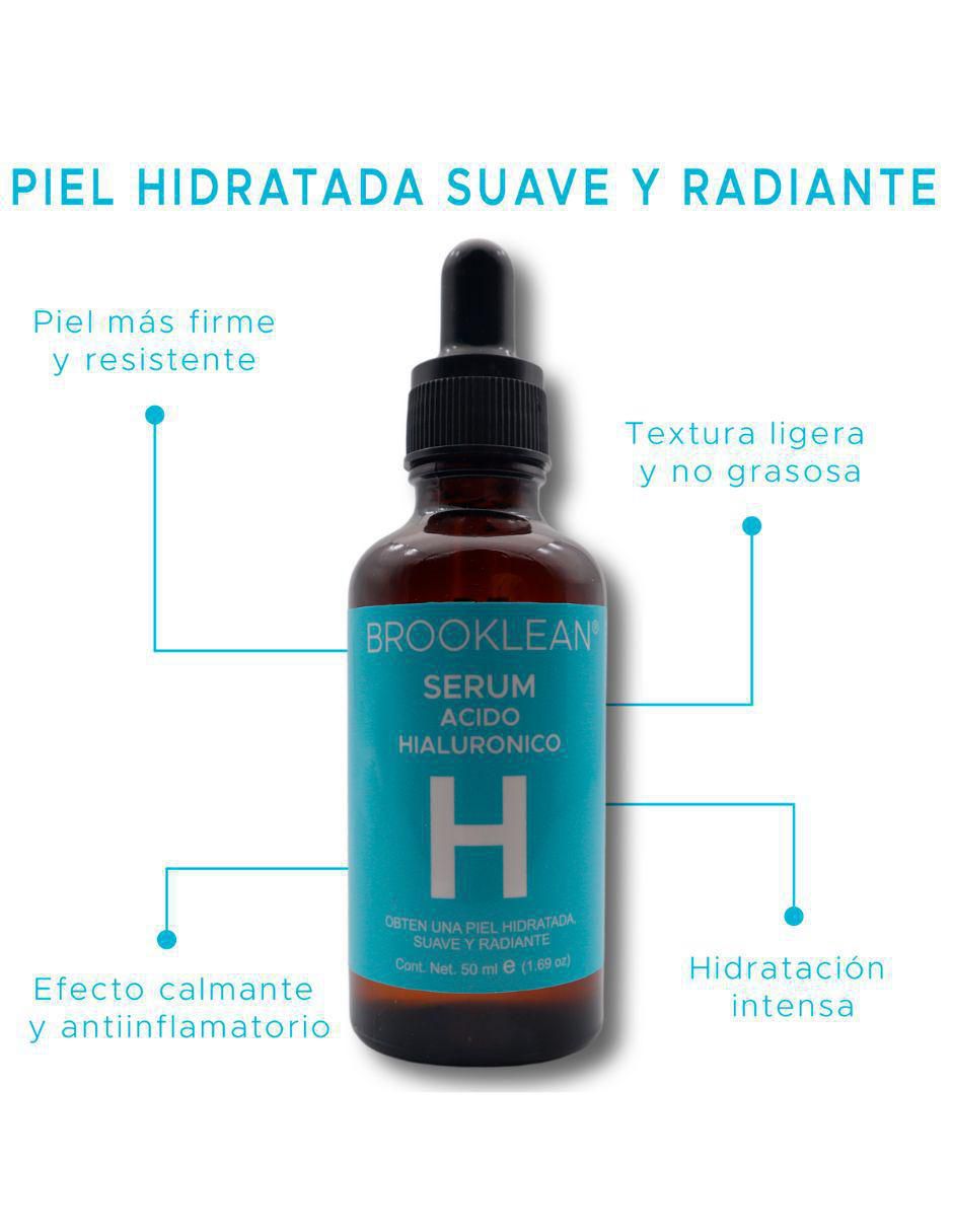 Set de sérum facial con acido hialurónico Brooklean todo tipo de piel