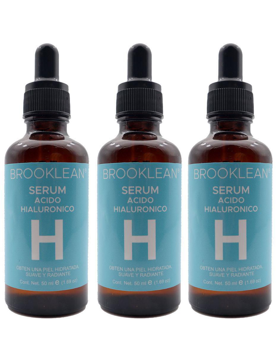 Set de sérum facial con acido hialurónico para hidratar Brooklean todo tipo de piel