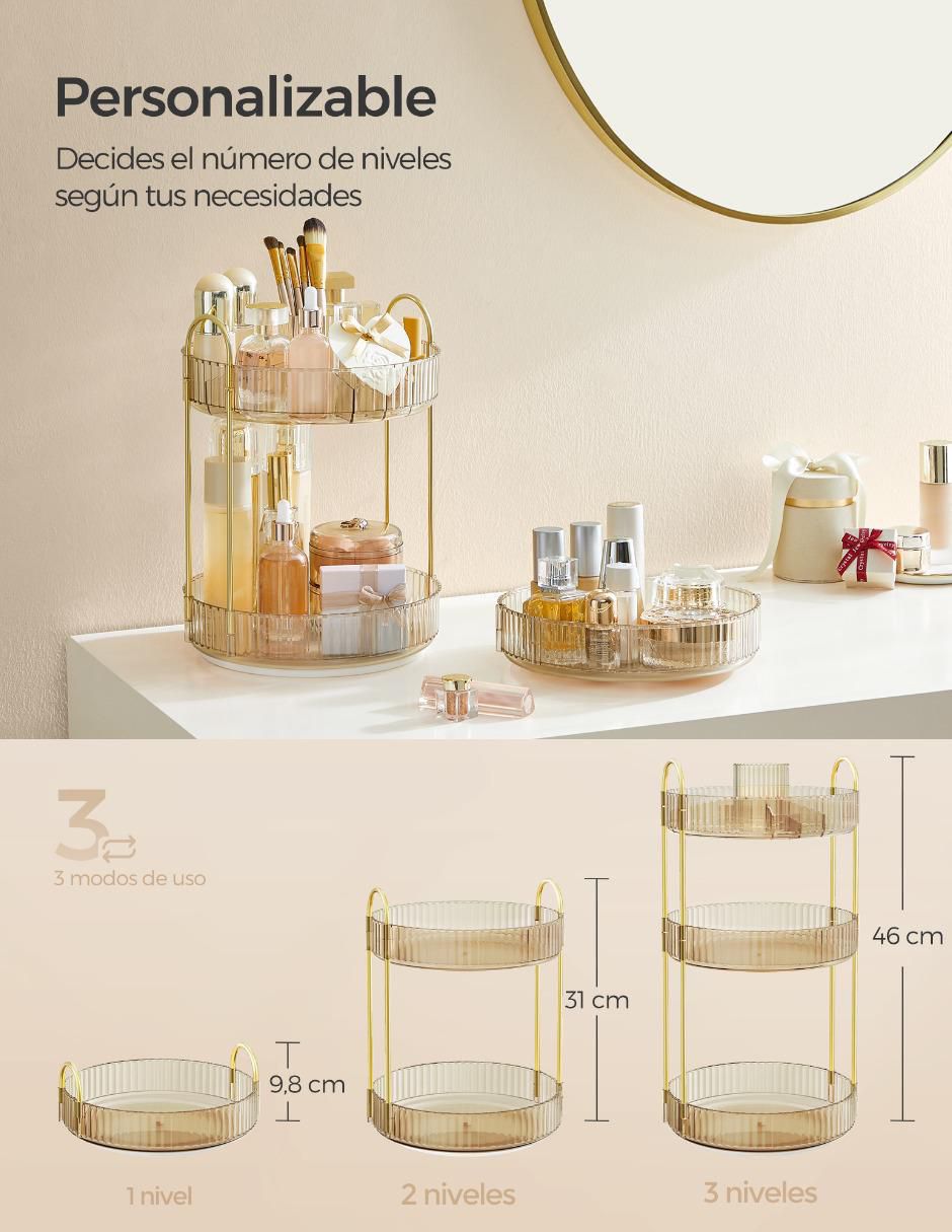 Organizador de cosmeticos armable Glora