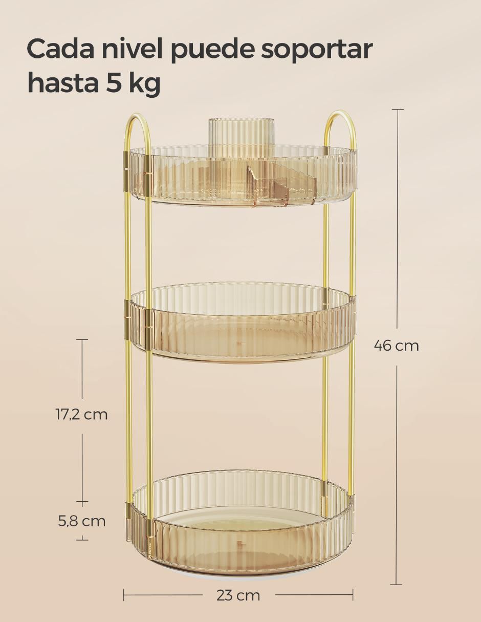 Organizador de cosmeticos armable Glora