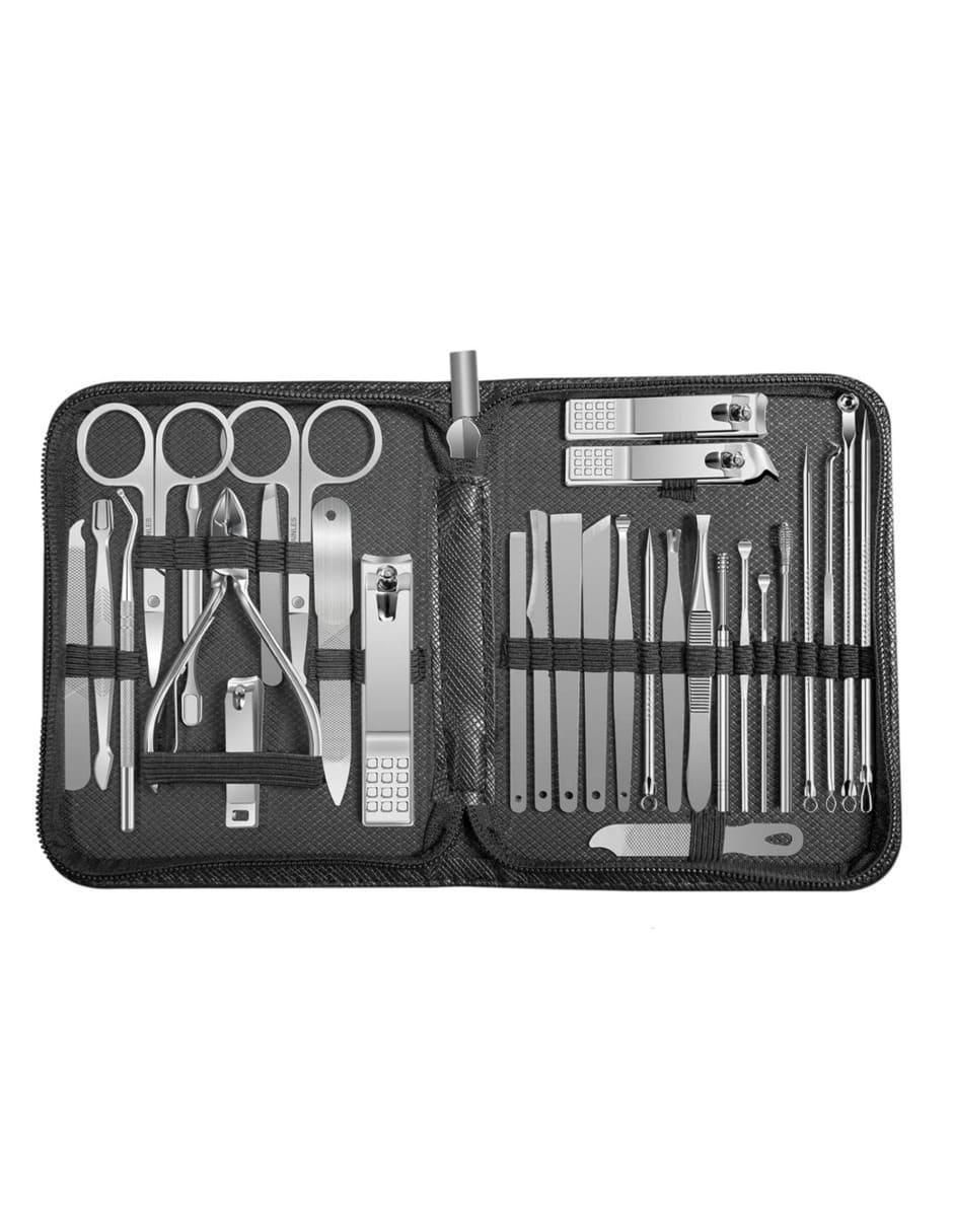 Set de manicure manual de acero inoxidable "con" 25 "piezas" 1