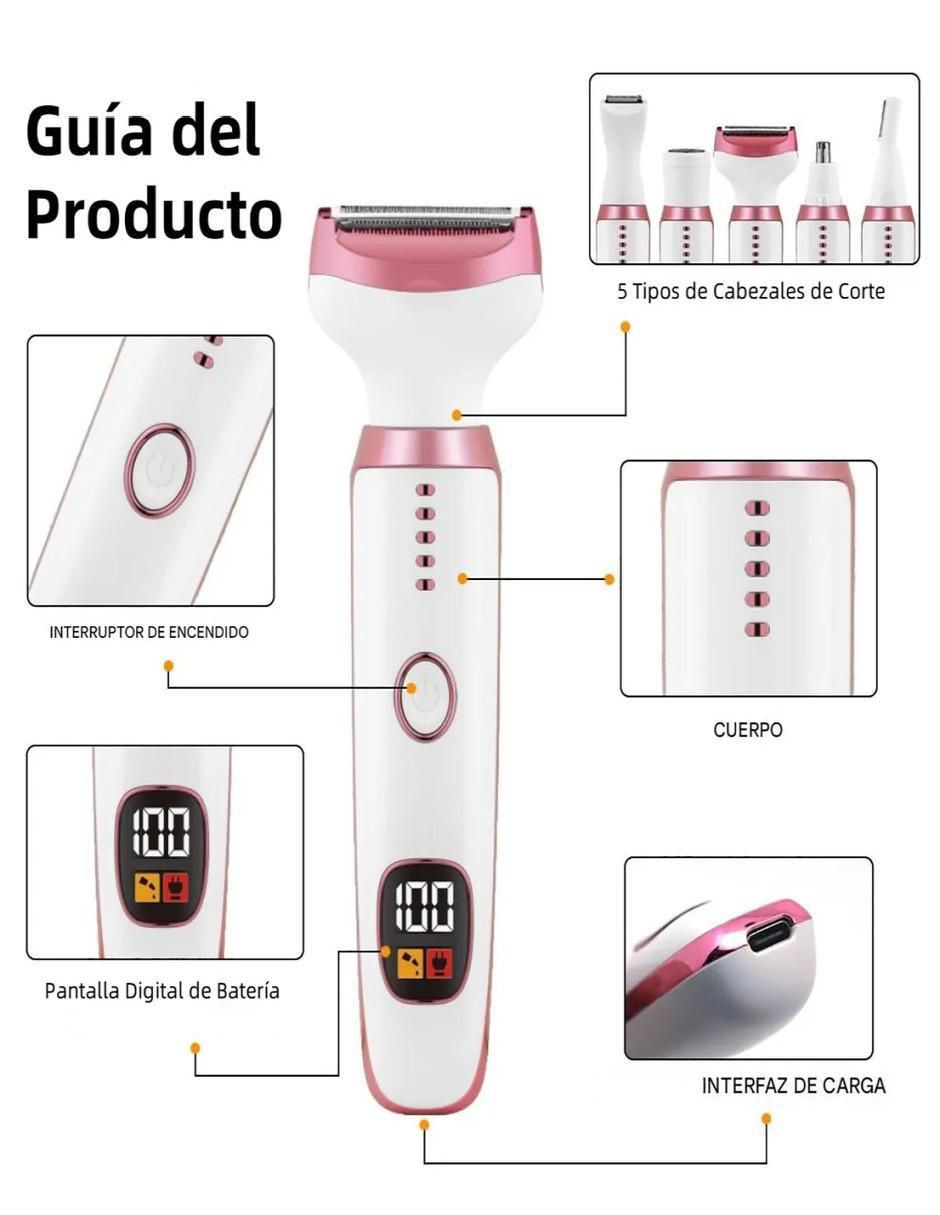 Depiladora para rostro y cuerpo 2