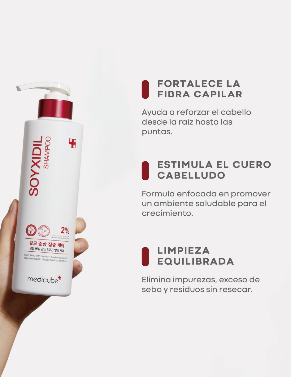 Shampoo anticaída todo tipo de cabello fortalecedor 490 ml 5