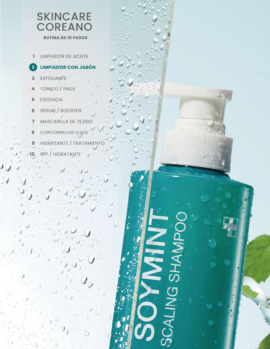Shampoo para cabello soymint anticaspa 490 ml 2
