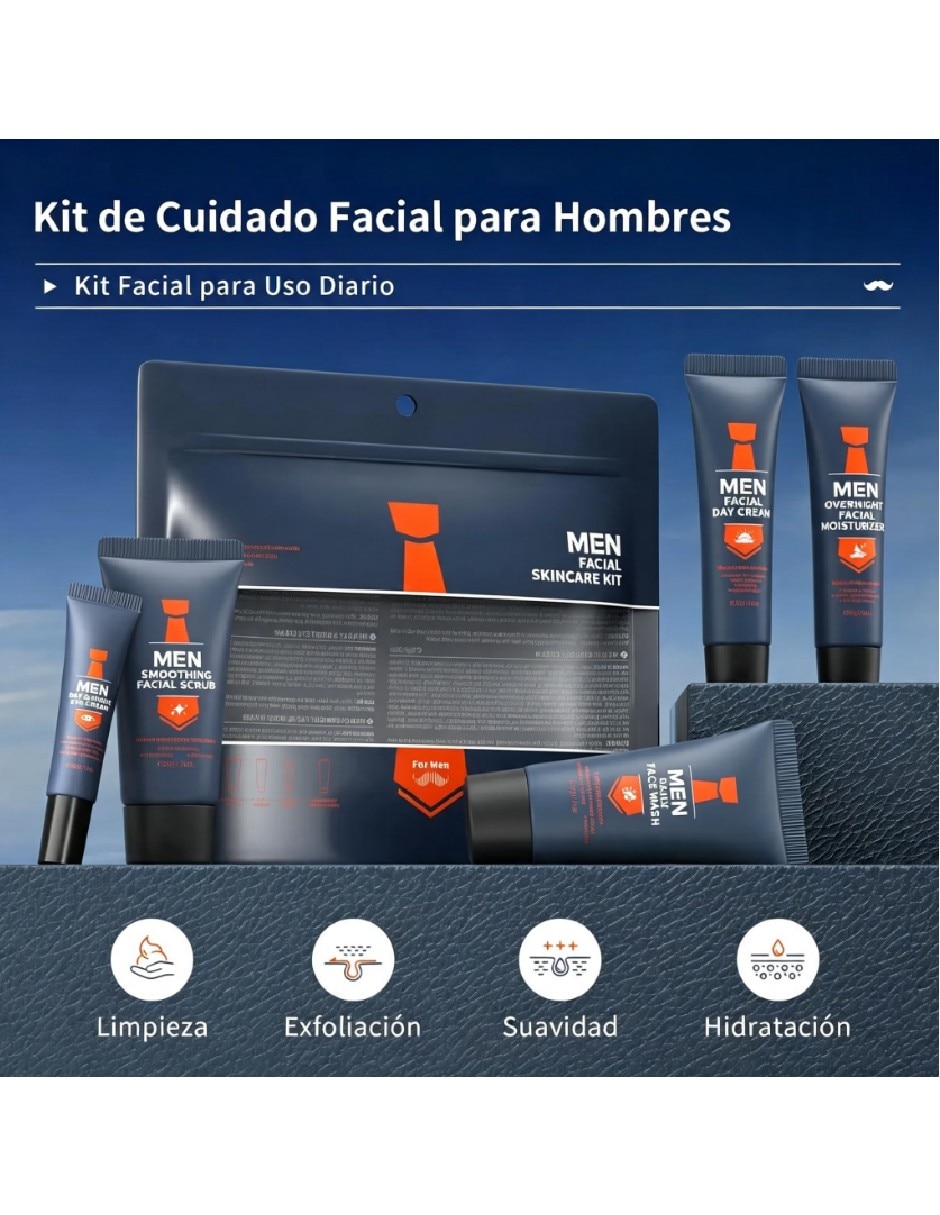 Set tratamiento facial para hombre hidratante