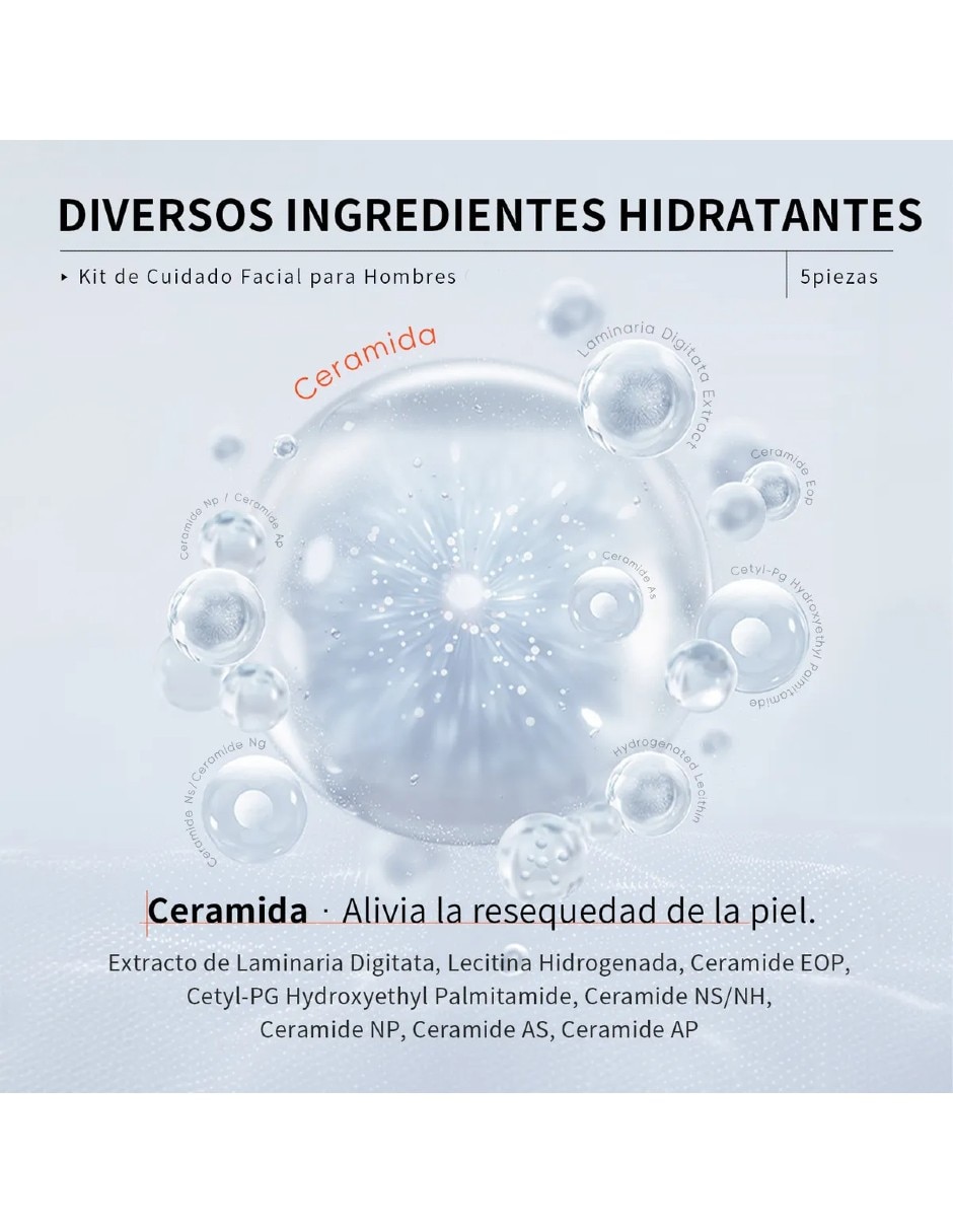 Set tratamiento facial para hombre hidratante