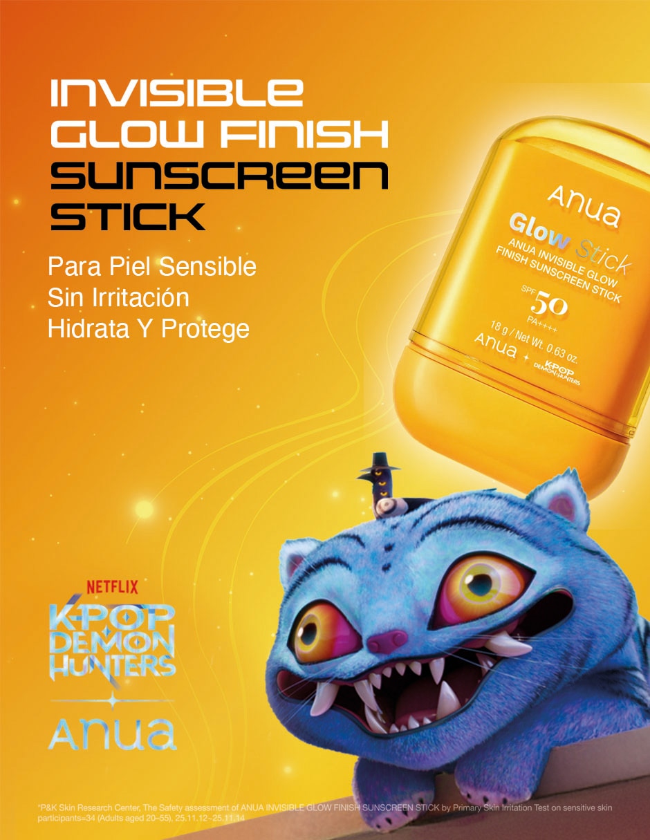 Set protector solar FPS 50+ invisible Glow Finish Sunstick Anua 4
