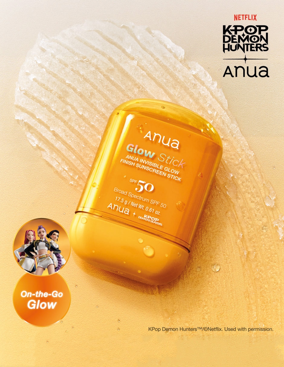 Set protector solar FPS 50+ invisible Glow Finish Sunstick Anua 2