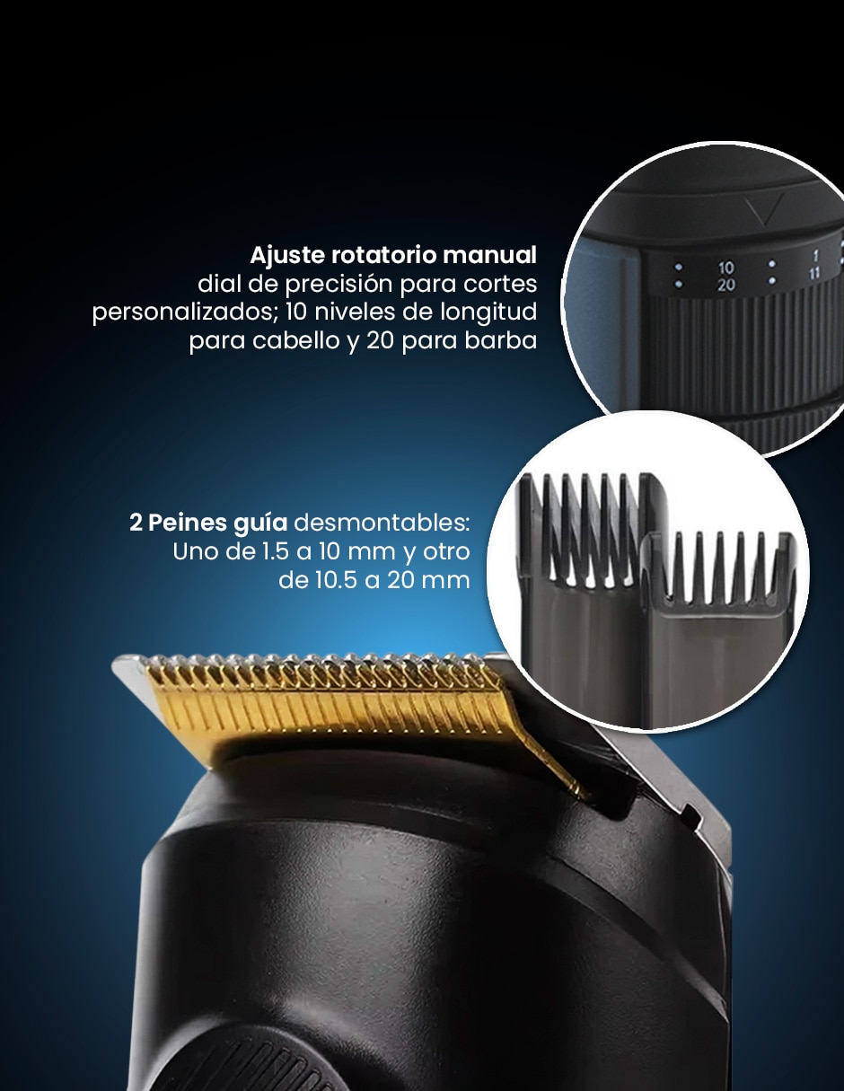 Recortadora para cabello barba y cuerpo dw?recst + dw?rec1 9